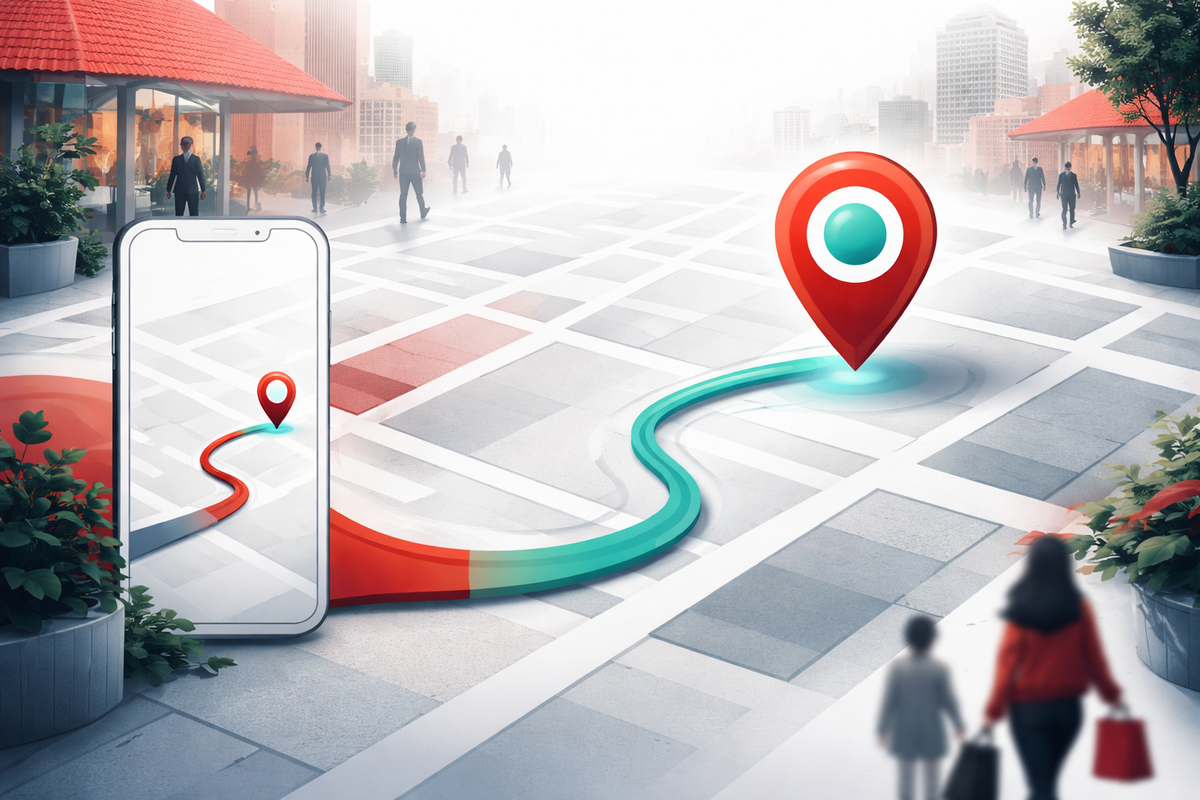 Map interface showing real-time tracking of Street Media Marketing mobile screens.