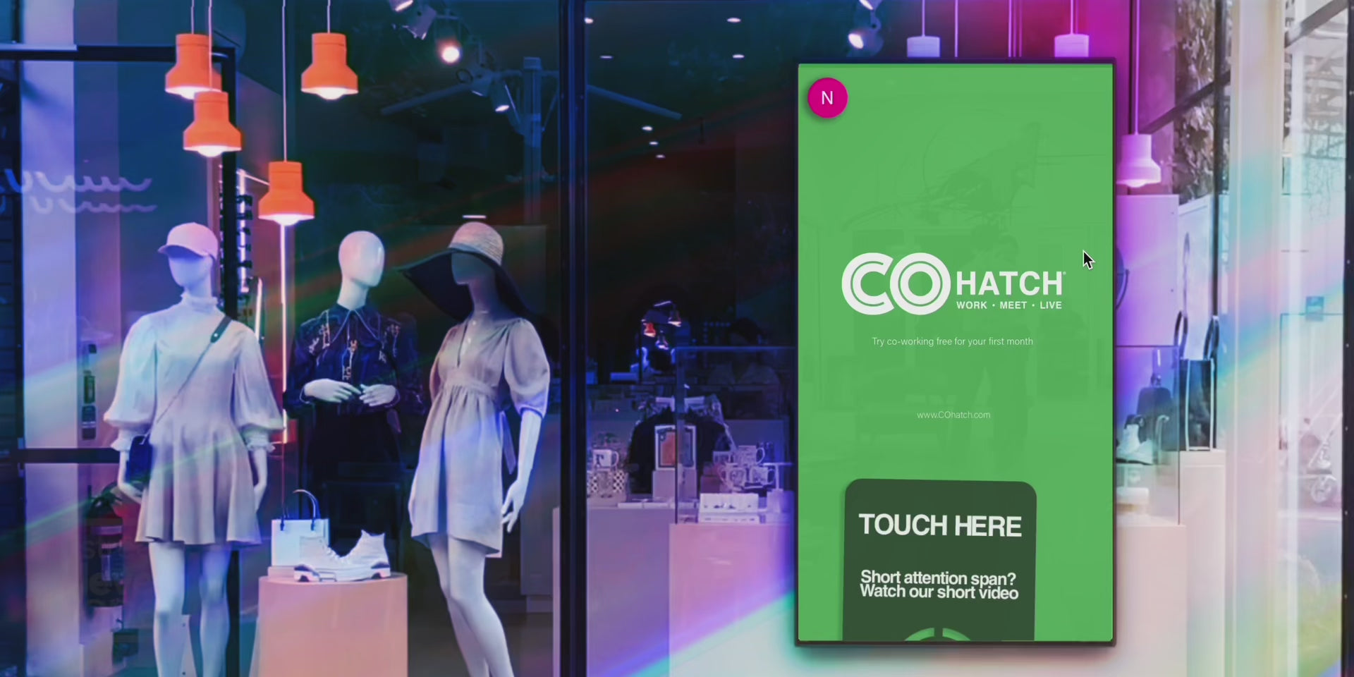 Load video: Touch Screen Digital Advertising